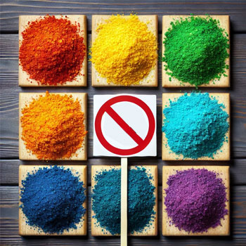 نه به پودر سوخاری های رنگارنگ!